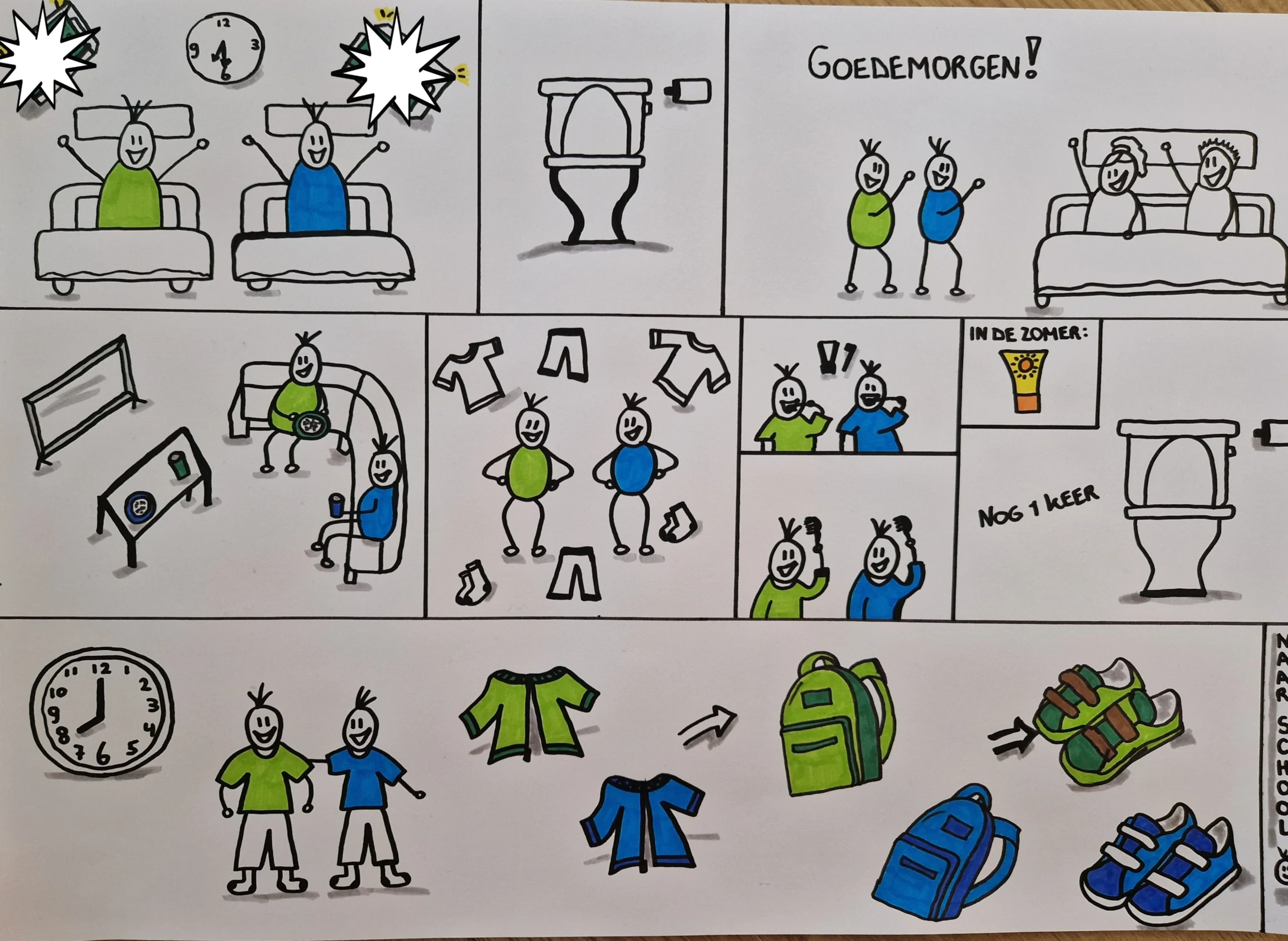 Jongetje met tekening Visueel Bekeken